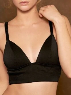 Seide Triangel BH GLORIA SMOCK Von Cadolle -Amoena Verkaufs-Shop 1120acb bustier schwarz gloria soie smock noire cadolle 1 4 1