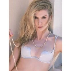 Seide Star-Cup BH WEDDING Silber-grau Von Ritratti