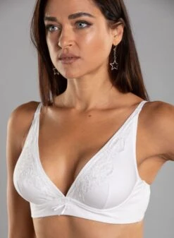 Triangel Bralette Baumwolle PIACEVOLE Cotone Candy Von Cotton Club -Amoena Verkaufs-Shop baumwolle gb5 bh piacevole bustier weiss cotton club 2 cotone candy