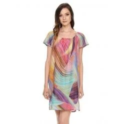 Baumwolle Batist Dress JETTE Bunt Von Gattina