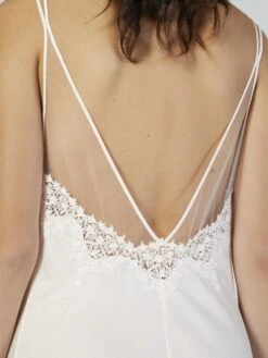 Baumwolle Neglige Mit Spitze Lang BIANCO Von Verdiani -Amoena Verkaufs-Shop baumwolle neglige lang weiss 4527 verdiani