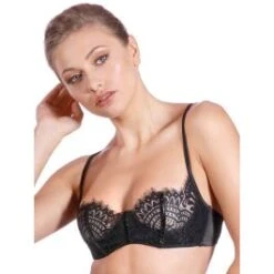 Balconette BH BLACK SWAN Mit Spitze Und Strass Von Prelude Milano