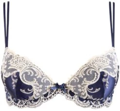 Gefütterter Seiden BH SPLENDEUR SOIE Von Lise Charmel -Amoena Verkaufs-Shop bh gefuettert seide acc8580c marine 5197 splendeur soie lise charmel 2 1