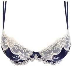 Gefütterter Seiden BH SPLENDEUR SOIE Von Lise Charmel -Amoena Verkaufs-Shop bh gefuettert seide acc8580d marine 5197 splendeur soie lise charmel 2 1