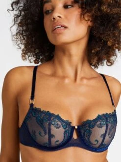 BH VELVET MEMORIES Halbschale Von Aubade 10 BH VELVET MEMORIES Halbschale Von Aubade -Amoena Verkaufs-Shop bh halbschale blau rbf14 velvet memories aubade 4