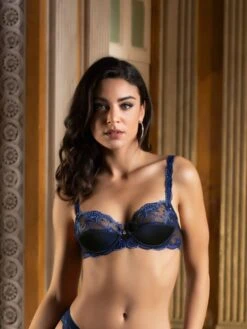 Seiden BH SPLENDEUR SOIE Von Lise Charmel -Amoena Verkaufs-Shop bh halbschale seide acc3080b dunkelblau 5276 splendeur soie lise charmel 4 1