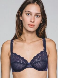 Spitze Vollschalen-BH GABY Von Maison Lejaby -Amoena Verkaufs-Shop bh nachtblau 13833 gaby maison lejaby