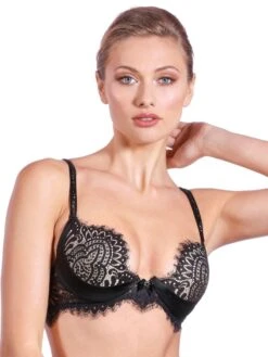 Spitzen Push Up BH BLACK SWAN Von Prelude Milano -Amoena Verkaufs-Shop bh push up pads schwarz ys285 black swan prelude 2 1