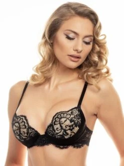 Spitze Push-Up BH Mit Strass MARLENE Von Prelude Milano -Amoena Verkaufs-Shop bh schwarz ys302 prelude 9 1