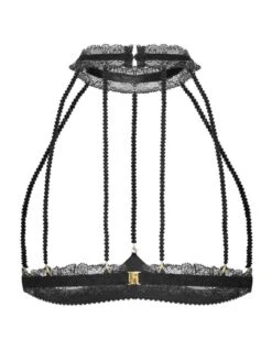 Ouvert Bustier-BH GEISHA CAGE Mit Schmuck-Kristallen Von Cadolle -Amoena Verkaufs-Shop cage bh geisha schwarz cadolle 4