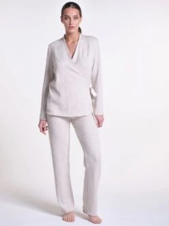 Hausanzug LOUNGE No. 6 Wollweiß Viscose Von Verdiani -Amoena Verkaufs-Shop hausanzug viscose strick beige 8800 loungewear verdiani