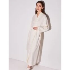 Hausmantel PANNA Cremeweiß Von Chiara Fiorini