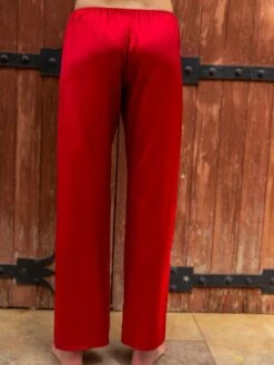 100% Seide PYJAMAHOSE Soie Unie Einfarbig Marjolaine -Amoena Verkaufs-Shop hose seide lang rouge rot 3soi5803 0005 marjolaine 8 1 1