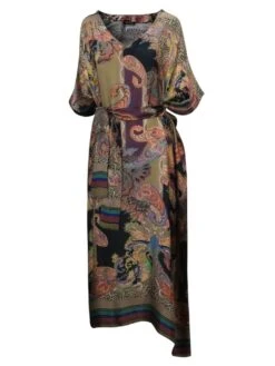 100% Seide Kaftan MILANO BLACK Von Eva B. Bitzer -Amoena Verkaufs-Shop kaftan black leo 21313452 bitzer 5 1