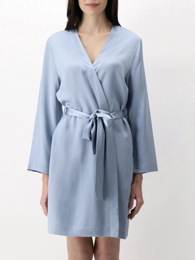 100% Seide Morgenmantel CLASSICO Von Luna Di Seta 3 100% Seide Morgenmantel CLASSICO Von Luna Di Seta – Bild 3