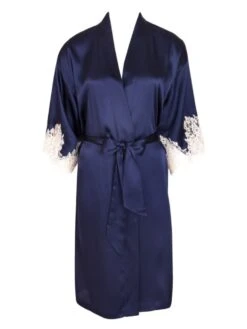 Seiden Kimono SPLENDEUR SOIE Von Lise Charmel -Amoena Verkaufs-Shop kimono seide alc2080 marine 5197 splendeur soie lise charmel 2 1