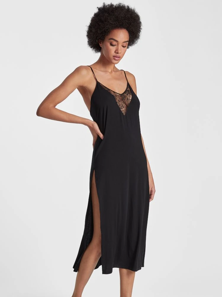 Langes Negligé LAZY DAYS Aus Modal Und Seide Von Aubade 2 Langes Negligé LAZY DAYS Aus Modal Und Seide Von Aubade – Bild 2