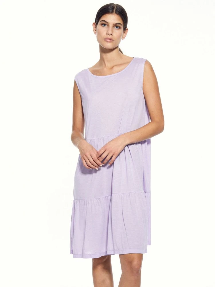 Nachtkleid Modal Seide TAORMINE Lavendel Von Eva B. Bitzer 2 Nachtkleid Modal Seide TAORMINE Lavendel Von Eva B. Bitzer – Bild 2