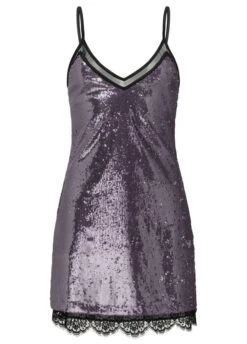 Pailletten Kleid Kurz SARAH Lila Von Room 24 -Amoena Verkaufs-Shop kleid sarah lilac room24 2