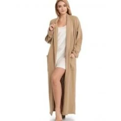 Kuschel-Baumwolle Morgenmantel SONJA Von Gattina