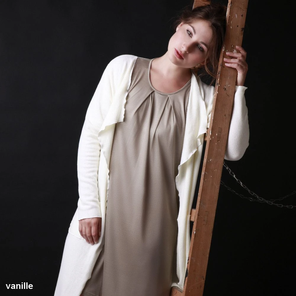 Baumwollmix Morgenmantel CASUAL Kuschelig Von Gattina 2 Baumwollmix Morgenmantel CASUAL Kuschelig Von Gattina – Bild 2