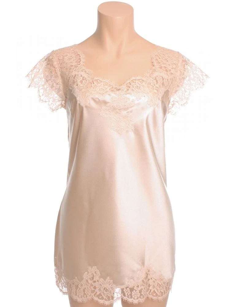 Kurzes Seidennegligé ETINCELLE No. 3 Von Marjolaine 3 Kurzes Seidennegligé ETINCELLE No. 3 Von Marjolaine – Bild 3