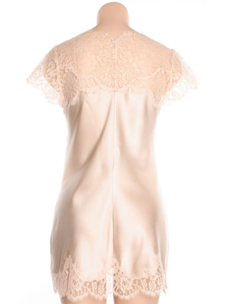 Kurzes Seidennegligé ETINCELLE No. 3 Von Marjolaine 4 Kurzes Seidennegligé ETINCELLE No. 3 Von Marjolaine – Bild 4