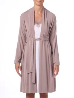 Morgenmantel Kurz CORINNE Aus Modal Von Imec -Amoena Verkaufs-Shop modal kimono corinne taupe 69987 imec 1