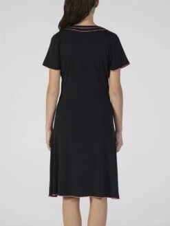 Modal Nachtkleid Knielang Schwarz-pink Von Verdiani 7 Modal Nachtkleid Knielang Schwarz-pink Von Verdiani -Amoena Verkaufs-Shop modal nachthemd schwarz 4520 verdiani 2