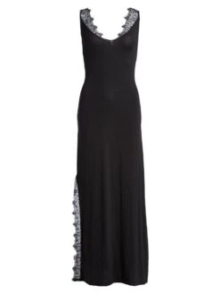 Modal Nachtkleid AURORA Schwarz Von Escora -Amoena Verkaufs-Shop modal nachtkleid schwarz 1693 e257 400 escora 4 1