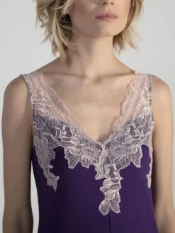 Modal Neglige VIOLET In Lila Von Verdiani -Amoena Verkaufs-Shop modal neglige 4411 lila verdiani 3