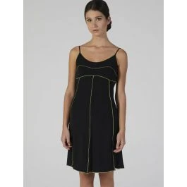 Modal Nachthemd Kurz Schwarz-kiwigrün Von Verdiani 1 Modal Nachthemd Kurz Schwarz-kiwigrün Von Verdiani