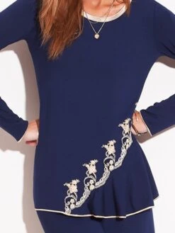 Modal Pyjama BLU No.3 Dunkelblau Von Chiara Fiorini -Amoena Verkaufs-Shop modal pyjama g0603 marineblau chiara fiorini 2 2