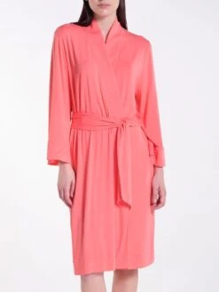 Modal Morgenmantel BASIC Lang Oder Kurz Von Verdiani -Amoena Verkaufs-Shop morgenmantel modal coral 4942 verdiani woman 1 1