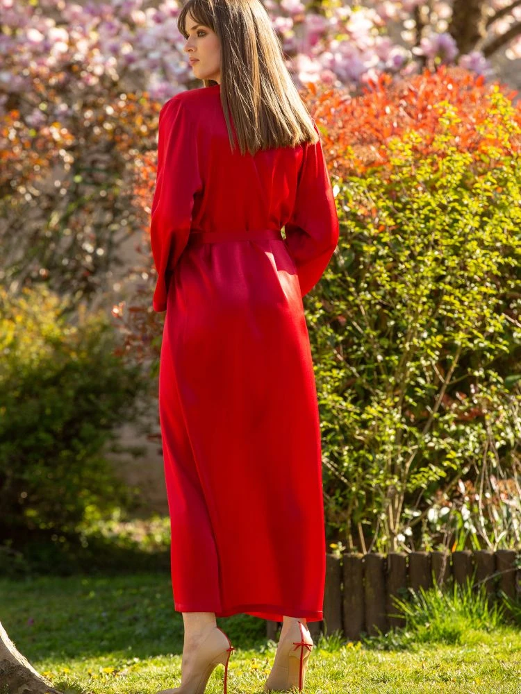 100% Seide Morgenmantel Lang LAURIAN Marjolaine 17 100% Seide Morgenmantel Lang LAURIAN Marjolaine – Bild 17