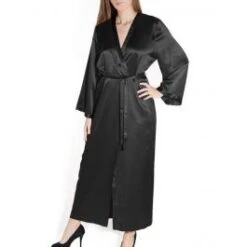 100% Seide Morgenmantel Lang LAURIAN Marjolaine