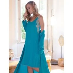 Modal Nachtkleid PAVONE Türkis-grün Von Chiara Fiorini