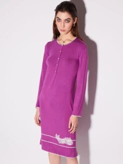 Modal Nachthemd Mit Knopfleiste Von Chiara Fiorini 7 Modal Nachthemd Mit Knopfleiste Von Chiara Fiorini -Amoena Verkaufs-Shop nachtkleid langarm kurz mosto beere cf1375 chiara fiorini 9