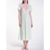 Modal Nachtkleid Wadenlang GERMOGLIO No. 1 Zartgrün Von Verdiani