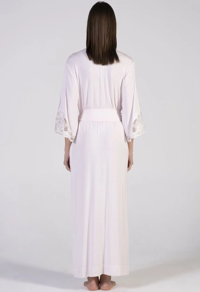 Modal Morgenmantel Lang Mit Spitze Von Verdiani 4 Modal Morgenmantel Lang Mit Spitze Von Verdiani – Bild 4