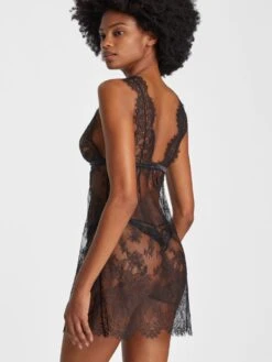 Negligé HISTOIRE D'UN SOIR Von Aubade 9 Negligé HISTOIRE D'UN SOIR Von Aubade -Amoena Verkaufs-Shop nachtkleid spitze rz40 schwarz histoire soir aubade 4