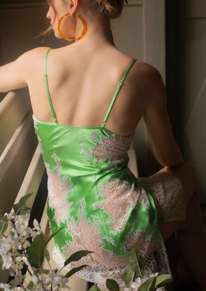 Stretchseide Negligé MELINDA Von Marjolaine 4 Stretchseide Negligé MELINDA Von Marjolaine – Bild 4