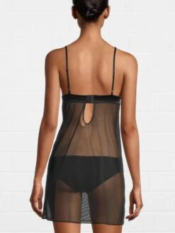 Tüll NEGLIGE Mit Französischer Spitze Schwarz Von Oscalito -Amoena Verkaufs-Shop neglige tuell schwarz 6478 oscalito 3