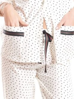 Baumwolle Pyjama HEARTS Weiss-schwarz Von Fiori Di Chiara 7 Baumwolle Pyjama HEARTS Weiss-schwarz Von Fiori Di Chiara -Amoena Verkaufs-Shop pyjama baumwolle creme fc9126 fiori di chiara