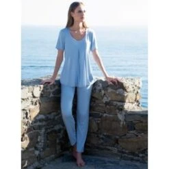 Modal Pyjama SUMMER CIELO No. 1 Himmelblau Von Chiara Fiorini