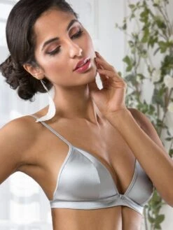 Seta Superior Stretchseide Triangel-BH REGALE Satin Cotton Club -Amoena Verkaufs-Shop seide bh regale silber seta superior cotton club 1 1 1 1 1 1 1