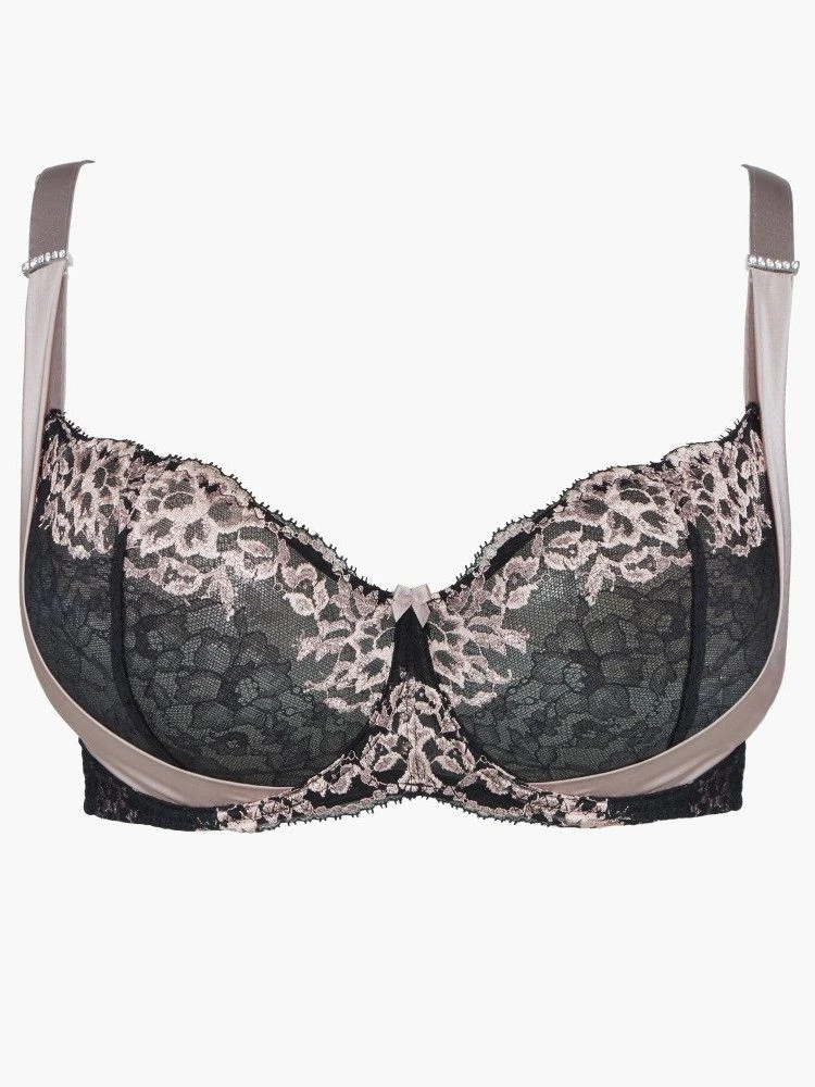 Seide Bügel BH FEMME GLAMOUR Altrosa-schwarz Von Aubade 3 Seide Bügel BH FEMME GLAMOUR Altrosa-schwarz Von Aubade – Bild 3