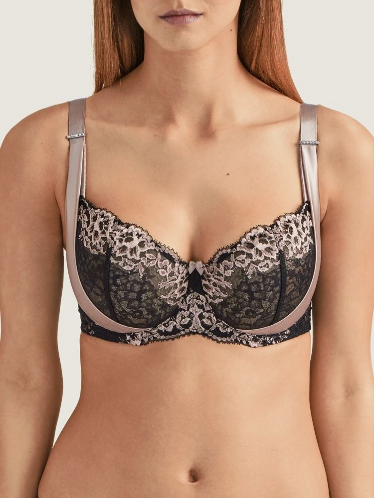 Seide Bügel BH FEMME GLAMOUR Altrosa-schwarz Von Aubade 4 Seide Bügel BH FEMME GLAMOUR Altrosa-schwarz Von Aubade – Bild 4