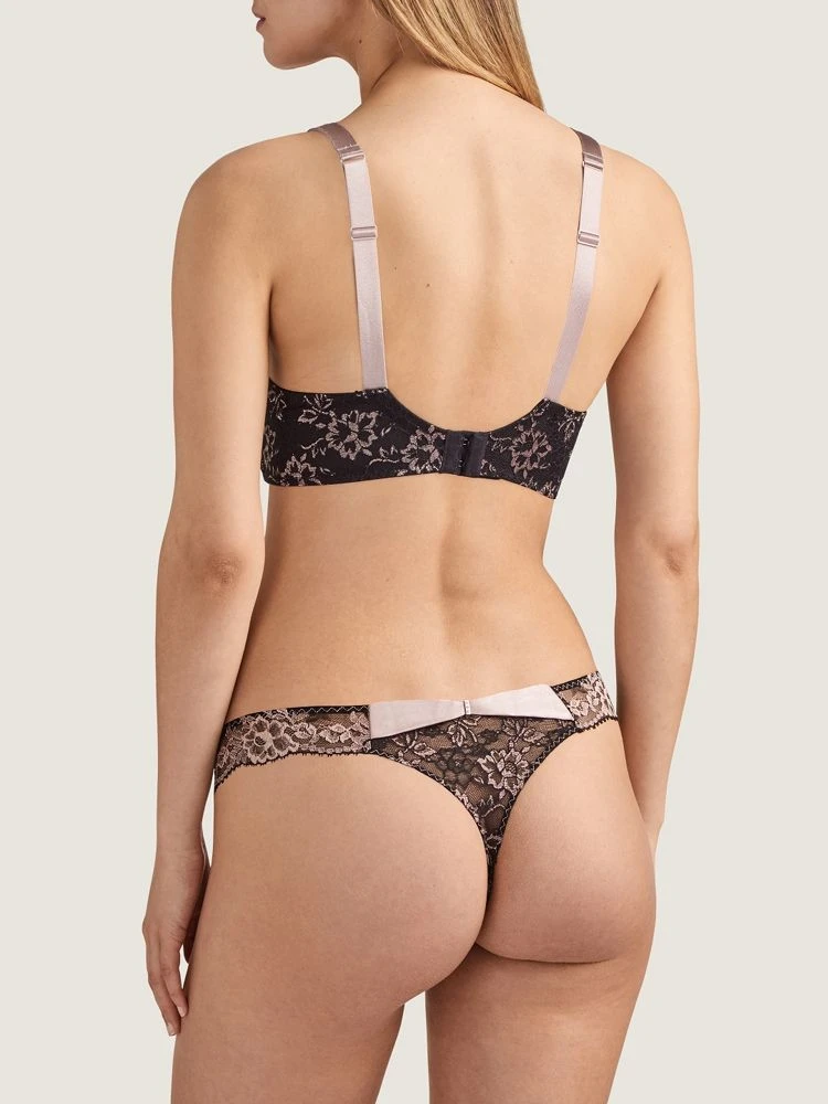 Seide Bügel BH FEMME GLAMOUR Altrosa-schwarz Von Aubade 6 Seide Bügel BH FEMME GLAMOUR Altrosa-schwarz Von Aubade – Bild 6