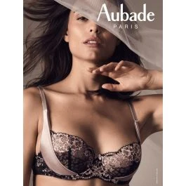 Seide Bügel BH FEMME GLAMOUR Altrosa-schwarz Von Aubade 1 Seide Bügel BH FEMME GLAMOUR Altrosa-schwarz Von Aubade